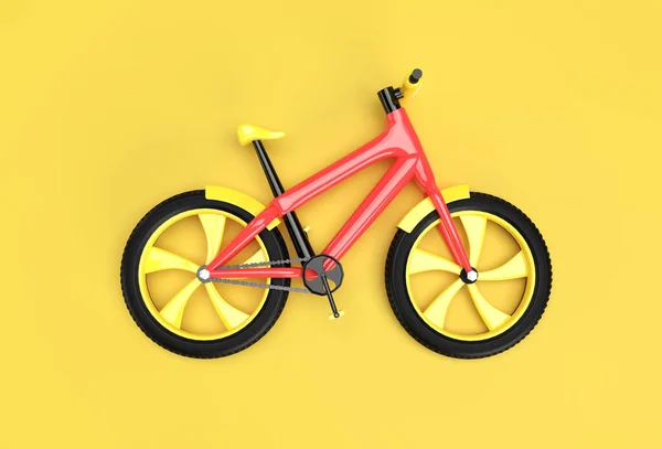 現代サイクリングの3Dレンダリングコンセプト 3Dアートデザインイラスト — ストック写真