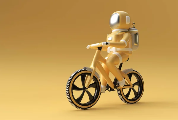 Render Concepto Astronauta Bicicleta Ilustración Diseño Arte —  Fotos de Stock