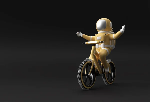 Render Concepto Astronauta Bicicleta Ilustración Diseño Arte —  Fotos de Stock