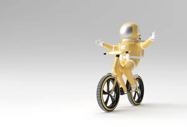 Render Concepto Astronauta Bicicleta Ilustración Diseño Arte —  Fotos de Stock