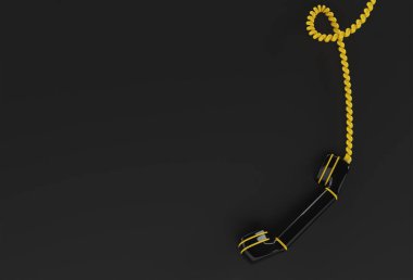 Telefon alıcısının 3B Render Concept of Phone Design Illustration.