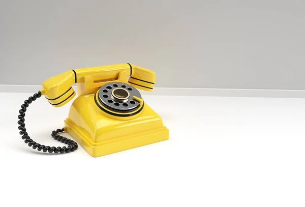 Render Concept Old Telephone Art Design Illustration — Stock Photo, Image