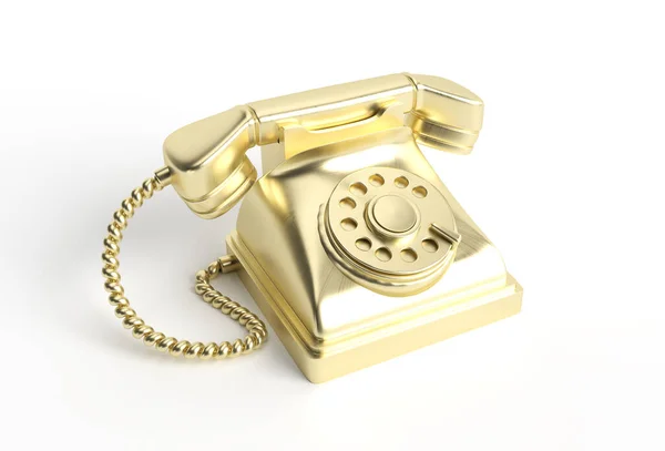 Conceito Renderização Telefone Antigo Ilustração Design Arte — Fotografia de Stock