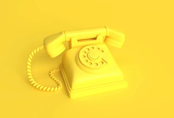 Render Concept Van Oude Telefoon Kunst Ontwerp Illustratie — Stockfoto