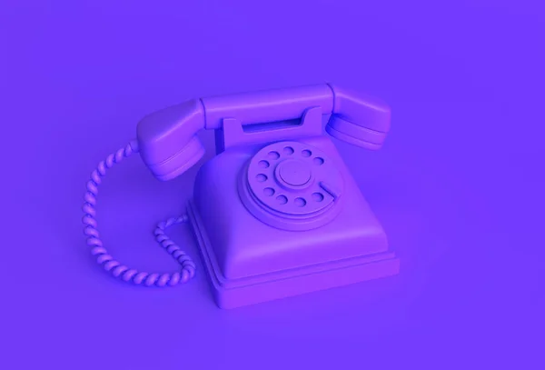 Render Concept Van Oude Telefoon Kunst Ontwerp Illustratie — Stockfoto