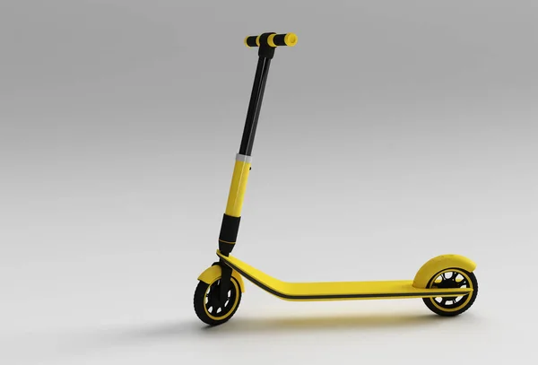 Render Concept Single Push Scooter För Barn Konst Design Illustration — Stockfoto