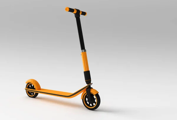 Render Concept Single Push Scooter Children Art Design Illustration — Stock Photo, Image