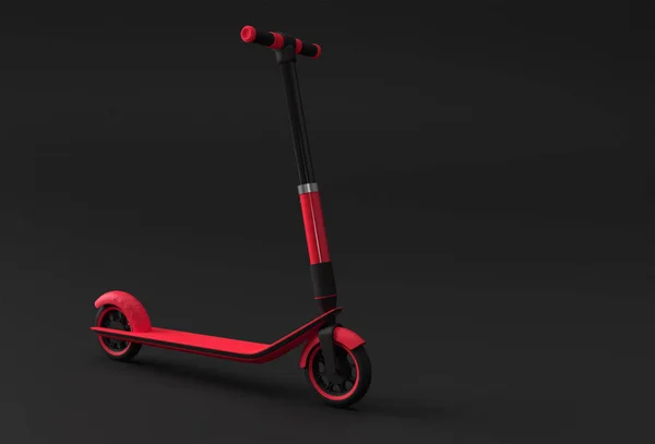 Render Concept Single Push Scooter Children Art Design Illustration — Stock Photo, Image