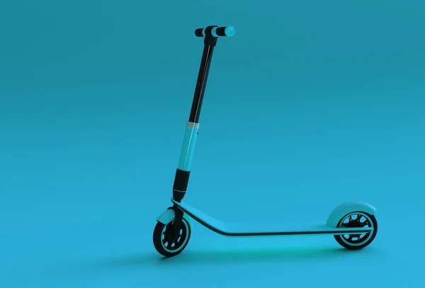 Render Concept Single Push Scooter För Barn Konst Design Illustration — Stockfoto