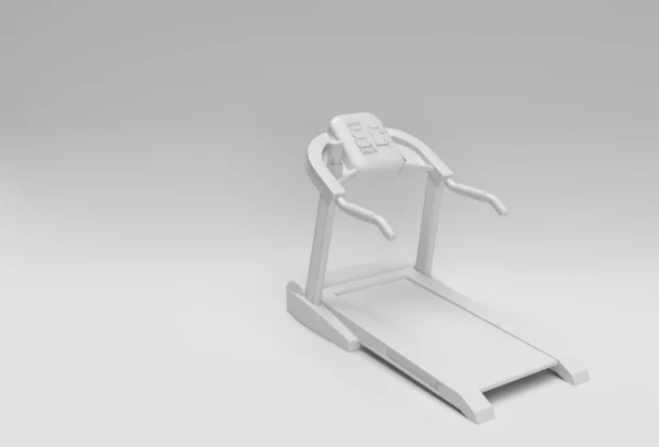 Rendering Treadmill Running Machine White Background — Stock Photo, Image