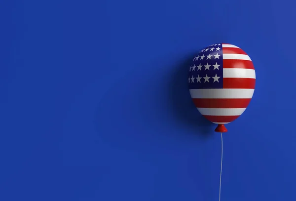 Render American Patriotic Μπαλόνια Παραδοσιακά Χρώματα Ιουλίου Ηπα Ημέρα Ανεξαρτησίας — Φωτογραφία Αρχείου