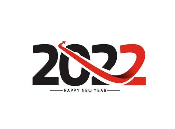 快乐新年2022年文字字体设计图样 矢量图解 — 图库矢量图片