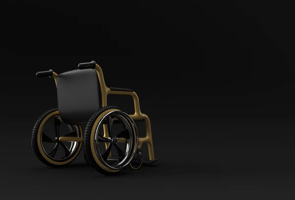 Wheelchair Isolated Rendering Illustration — Stock Photo, Image