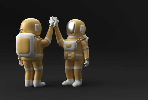 Render Astronaut Hifi Жест Ілюстрація Дизайн — стокове фото