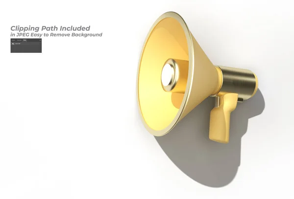 Megaphone Icon Pen Tool Erstellt Clipping Pfad Der Jpeg Enthalten — Stockfoto