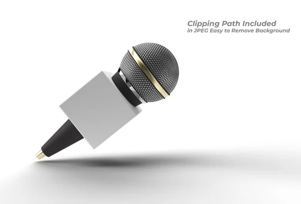 Journalistiek Concept Live Nieuws Pen Tool Created Clipping Path Opgenomen — Stockfoto