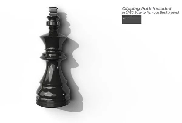 Realistic Chess Piece Pen Tool Created Clipping Path Included Jpeg — Stock Photo, Image