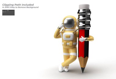 Kalem Kalemi Oluşturulmuş Kırpma Yolu ile Astronot JPEG içerisinde Birleştirilmesi Kolay.