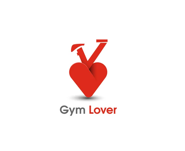 Gym älskare web ikoner — Stock vektor