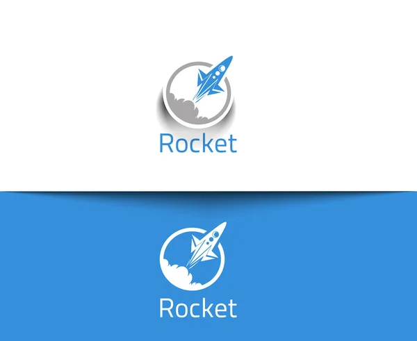 Abstrakt raket logotyp — Stock vektor