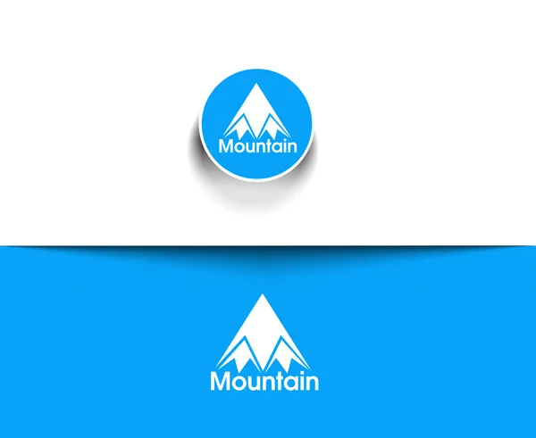 Ikoner til bjergområder – Stock-vektor