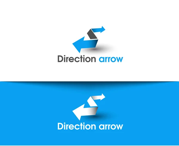 Logo flèche Direction — Image vectorielle