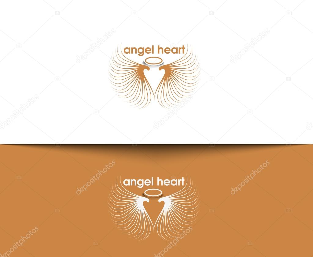 Angel Heart Vector Logo