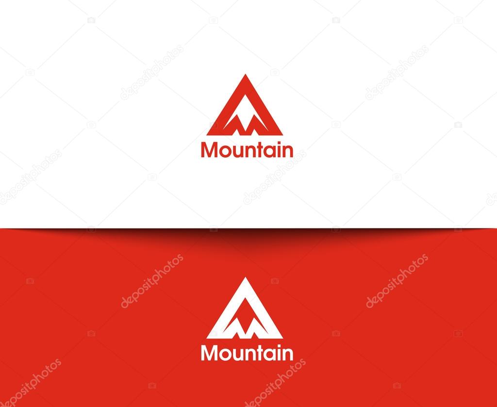 Mountain web Icons and vector logo