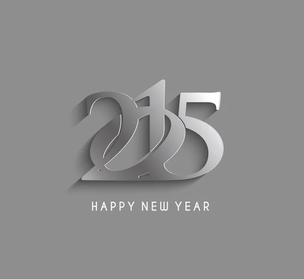 Felice anno nuovo 2015 text design — Vettoriale Stock