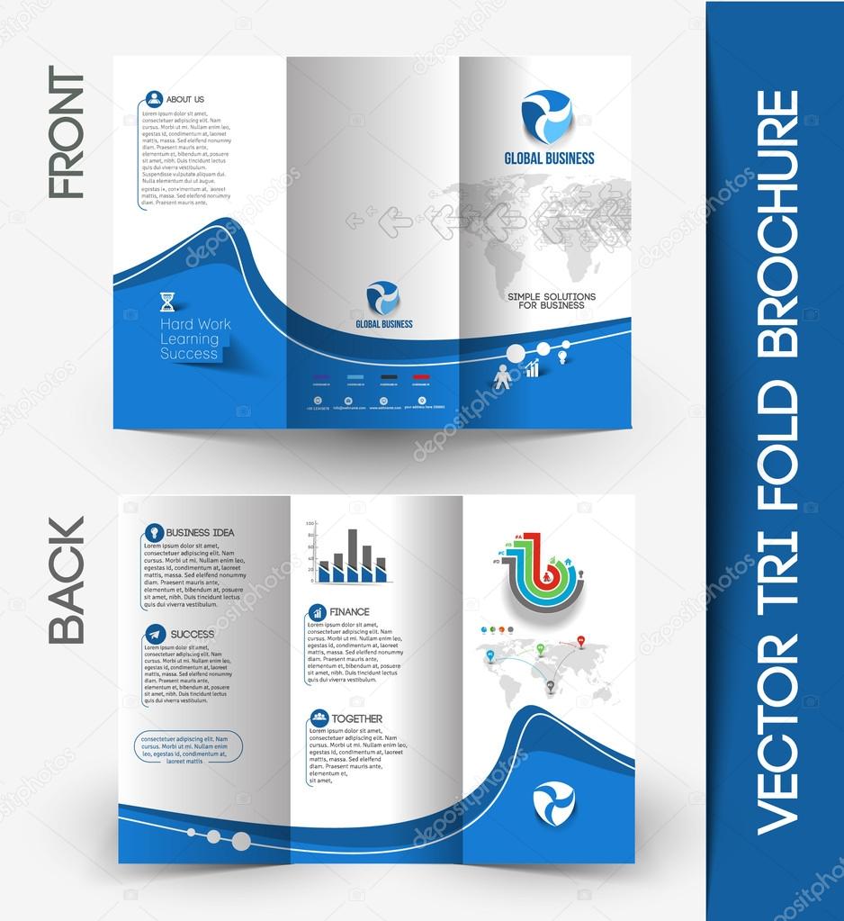 Tri-fold Brochure Design Element