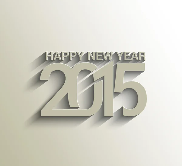 Feliz año nuevo 2015 Diseño de texto — Vector de stock