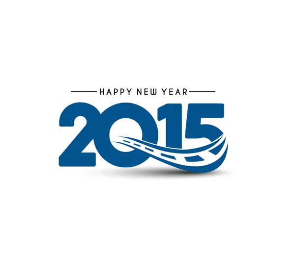 Szczęśliwego Nowego Roku 2015 projekt tekstu — Wektor stockowy