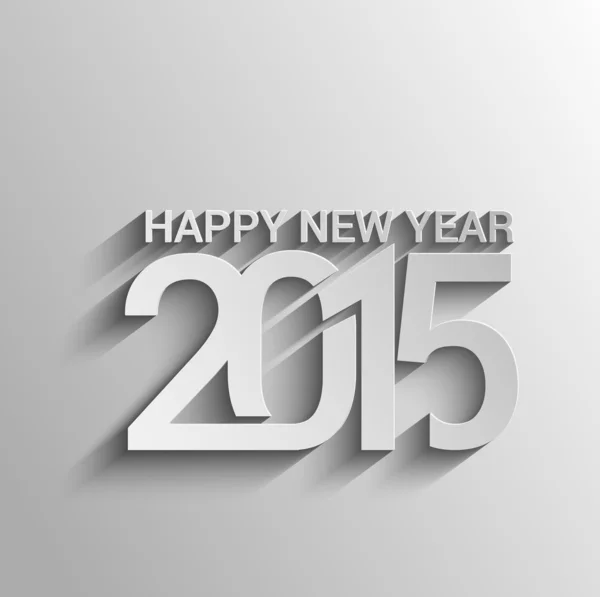 Happy new year 2015 Text Design — Stock Vector