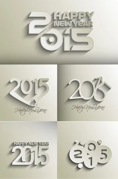 Nuevo año 2015 — Vector de stock