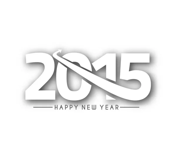 Šťastný nový rok 2015 textový design — Stockový vektor