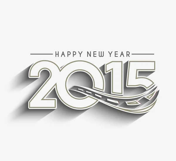 Yeni Yıl 2015 Metin Tasarımı — Stok Vektör