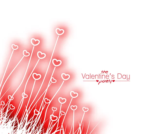 Valentine's Day Coeur Contexte — Image vectorielle