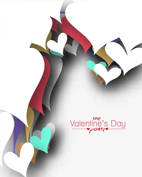 Valentines day hart ontwerp — Stockvector