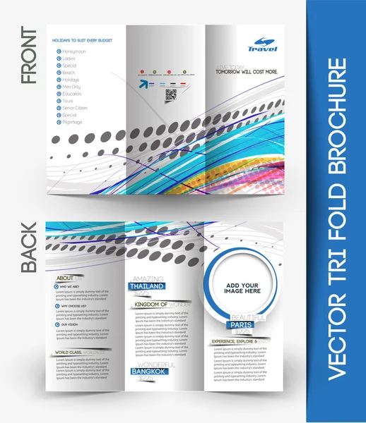 Reizen center Brochure — Stockvector