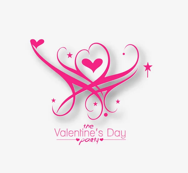 Saint Valentin Coeur Design — Image vectorielle