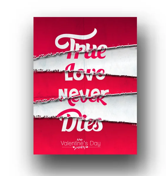 Αληθινή αγάπη ποτέ δεν πεθαίνει — Διανυσματικό Αρχείο