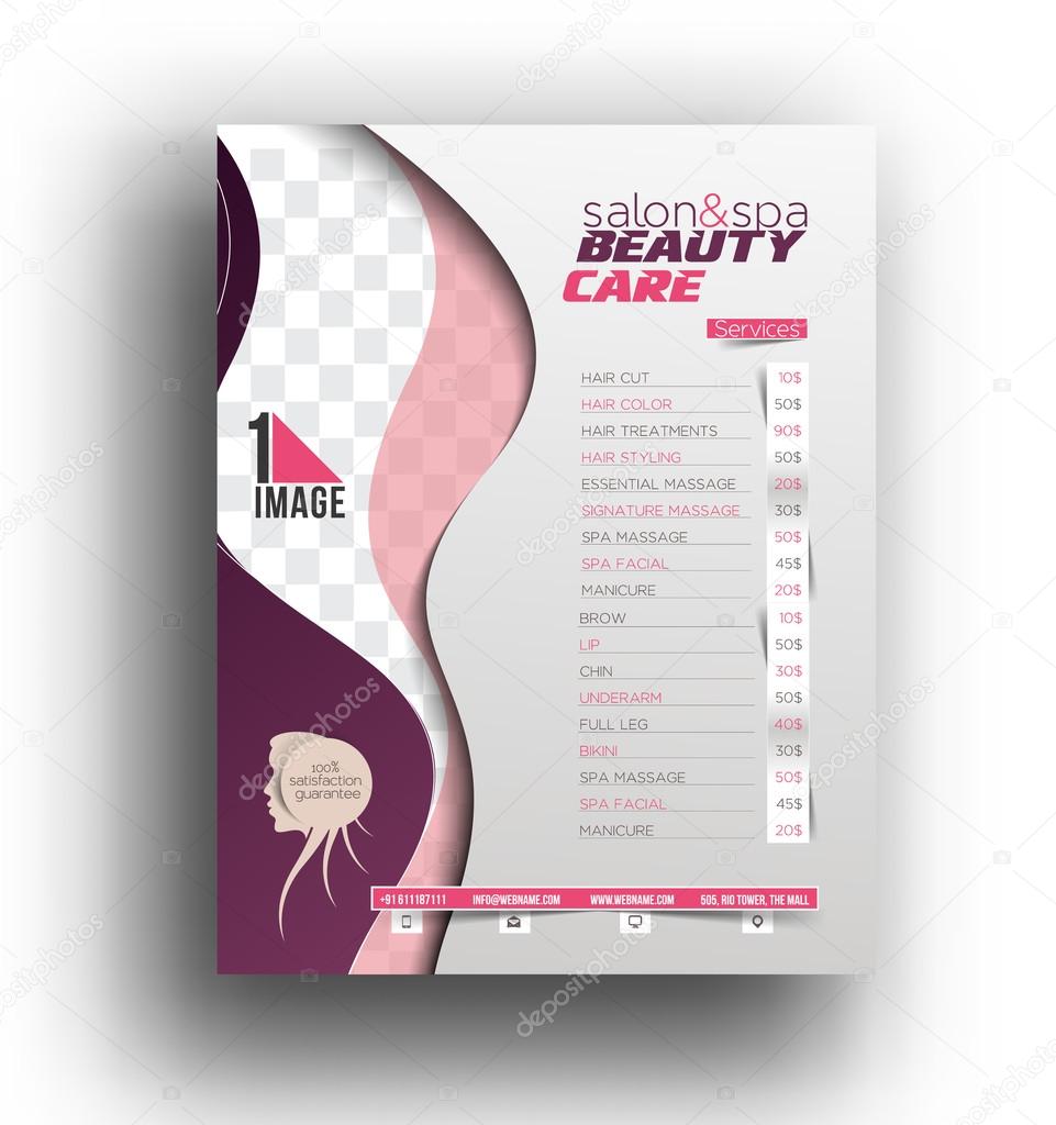 Beauty Care & Salon Flyer Template