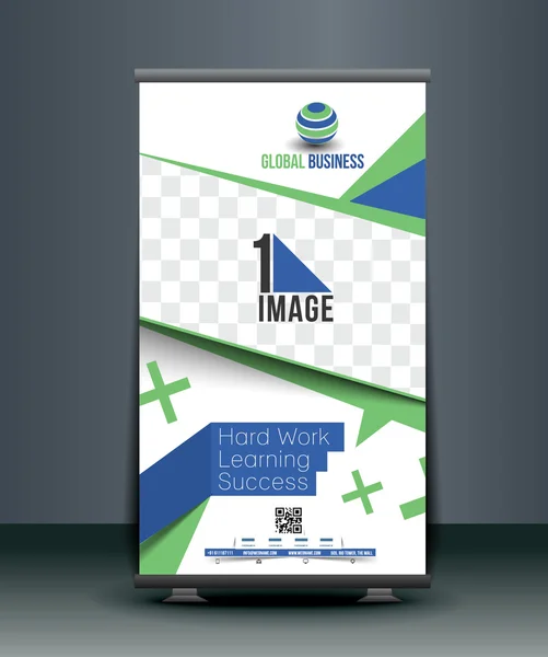 Corporate Business Roll Up Banner — Vector de stoc