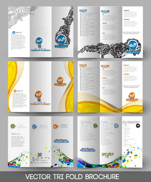 Brochure triple — Image vectorielle