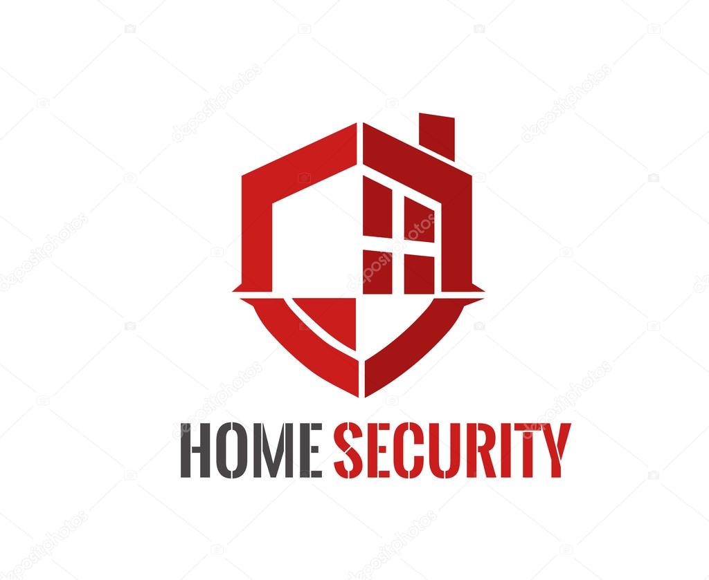 Home security Logo vector illustration