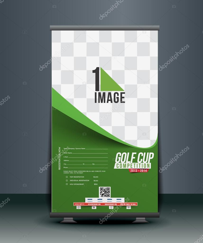 Golf Tournament Roll Up Banner