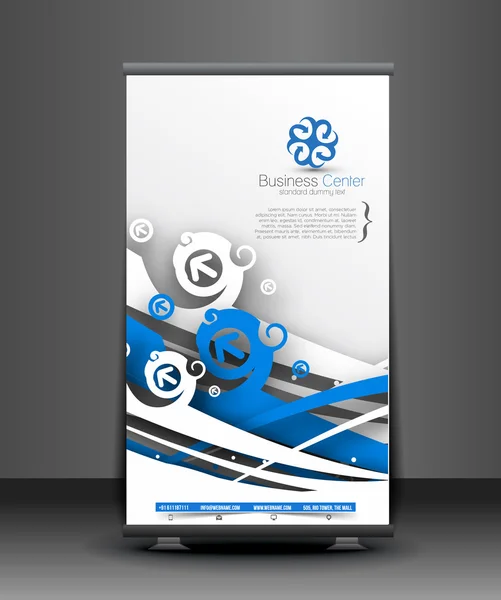 Modernes Roll-up-Banner — Stockvektor