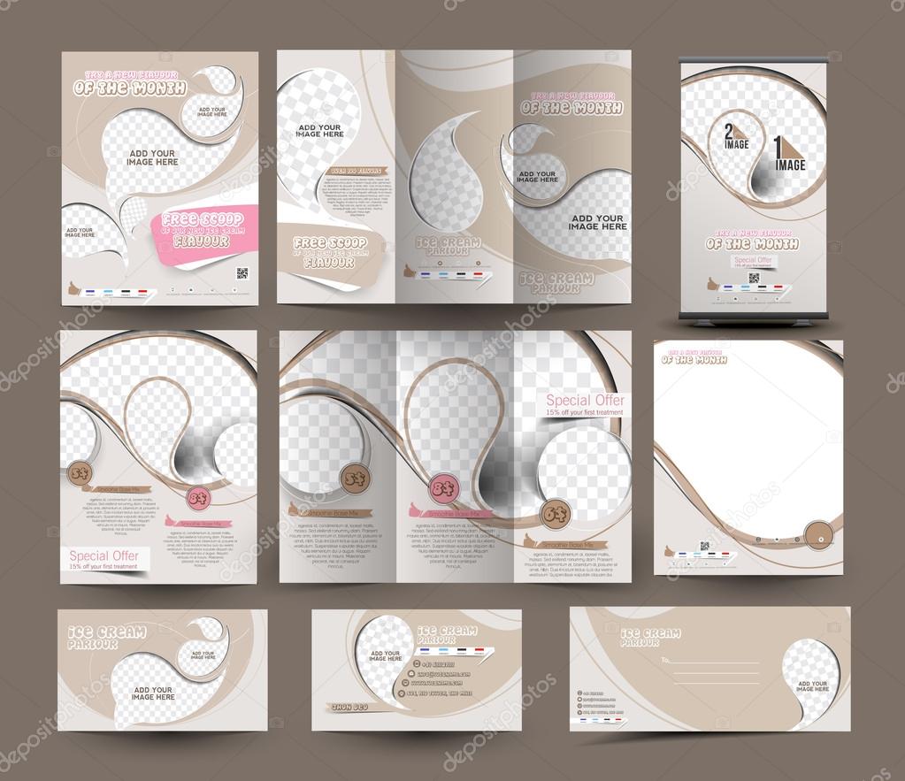 Ice Cream Store Business Stationery