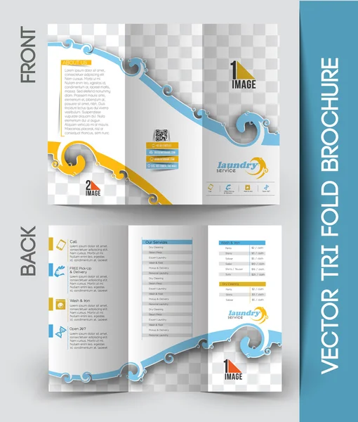 Servicio de lavandería Volante — Vector de stock