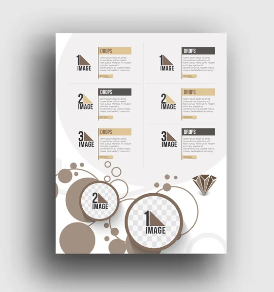 Juwelier Flyer — Stockvector